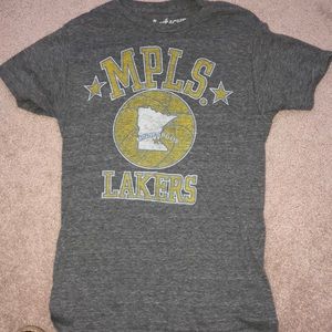 Lakers vintage style t-shirt mpls hardwood classic